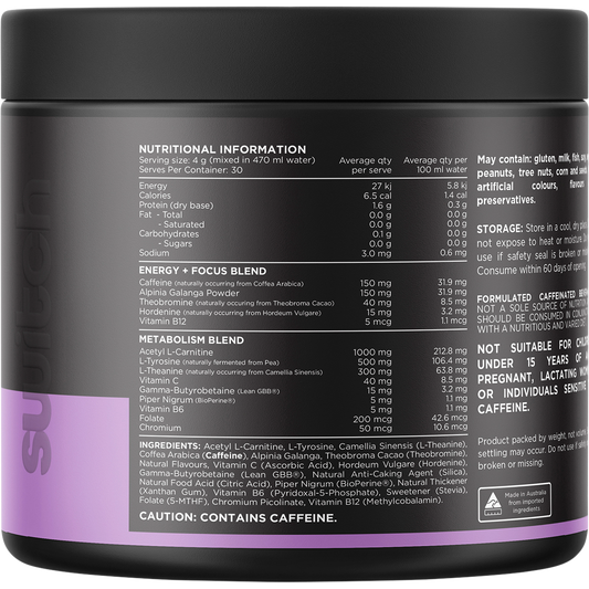 Switch Nutrition Thermal Thermogenic Energy Formula Strawberry Burst