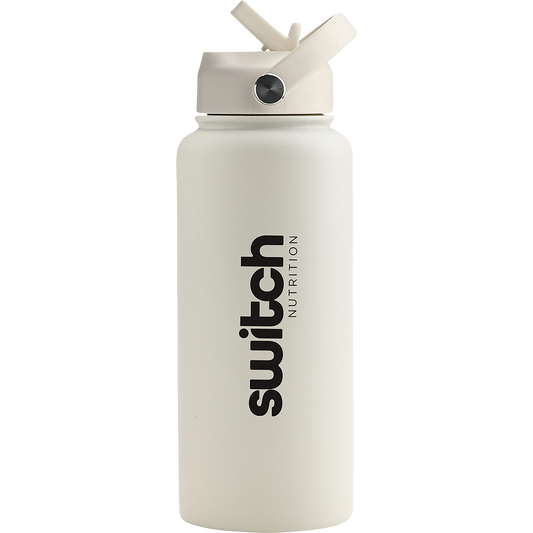 Switch Nutrition Stainless Steel Water Bottle Beige
