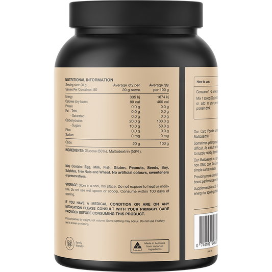 Switch Nutrition Carbs 100% Pure Carbohydrates Unflavoured