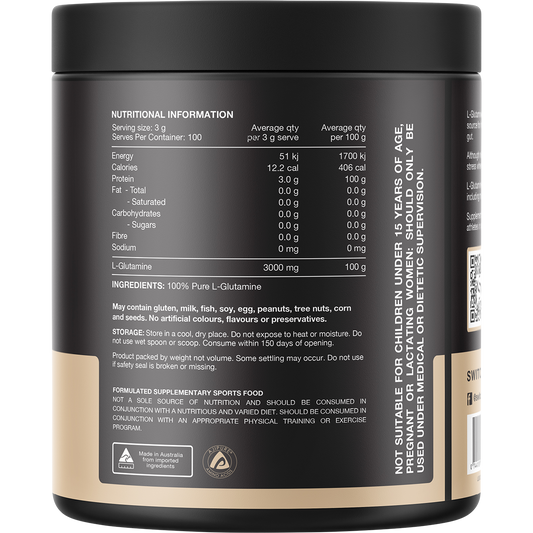Switch Nutrition Glutamine 100% Pure L- Glutamine Unflavoured