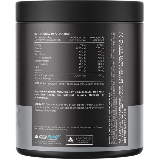 Switch Nutrition Glycerol 65% Glycerol Powder
