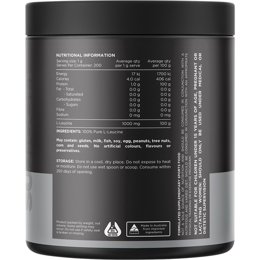 Switch Nutrition Leucine 100% Pure L-Leucine Unflavoured