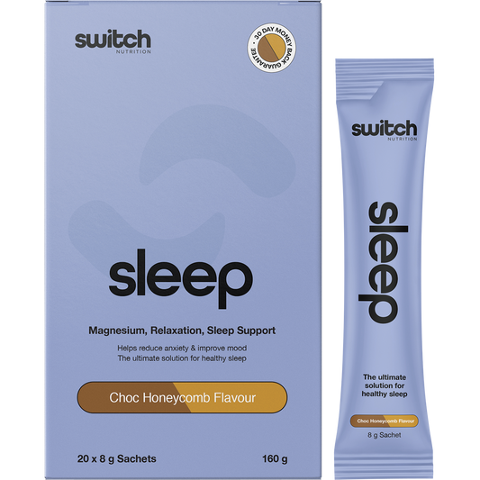 Switch Nutrition Sleep Magnesium Sachets Choc Honeycomb