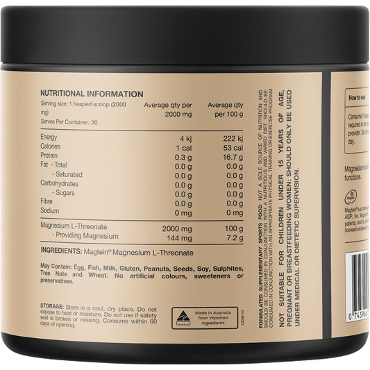 Switch Nutrition Mag3 100% Pure Magnesium L-Threonate - Unflavoured