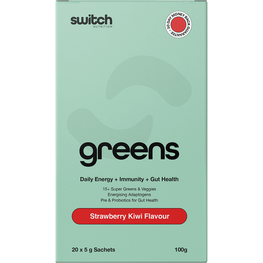 Switch Nutrition Greens Sachets Strawberry Kiwi