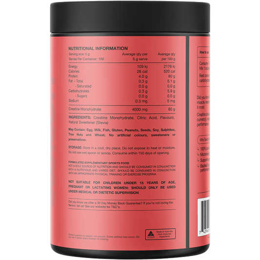 Switch Nutrition Creatine Monohydrate Red Raspberry