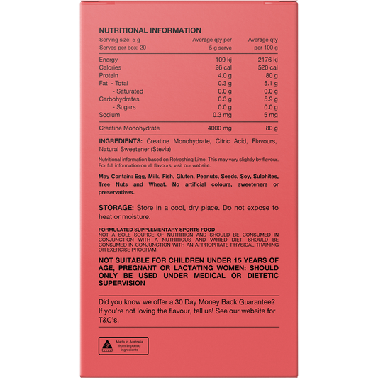 Switch Nutrition Creatine Monohydrate Sachets Assorted Flavours