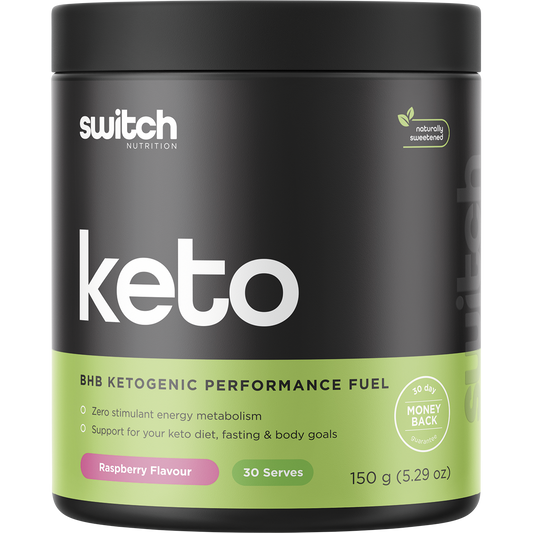 Switch Nutrition Keto BHB Ketogenic Performance Fuel Raspberry