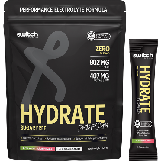 Switch Nutrition Perform Hasta Hydrate Sugar Free Kiwi Watermelon 12 x