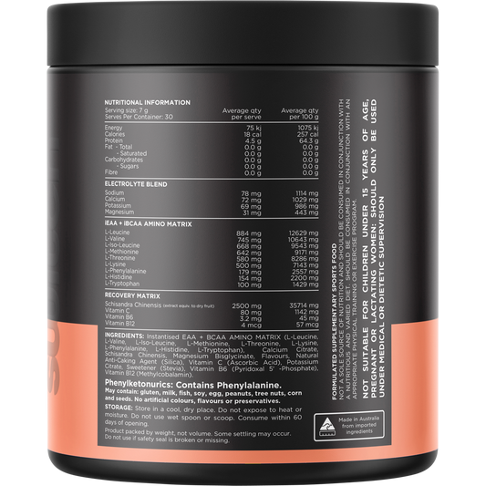 Switch Nutrition Amino EAA & BCAA Electrolyte Recovery Watermelon