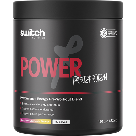 Switch Nutrition Perform Hasta Power Pre-Workout Raspberry Lemonade