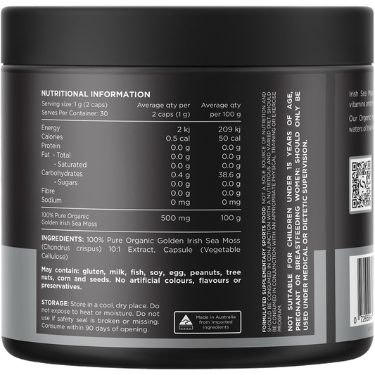 Switch Nutrition Sea Moss 100% Pure Golden Irish Sea Moss