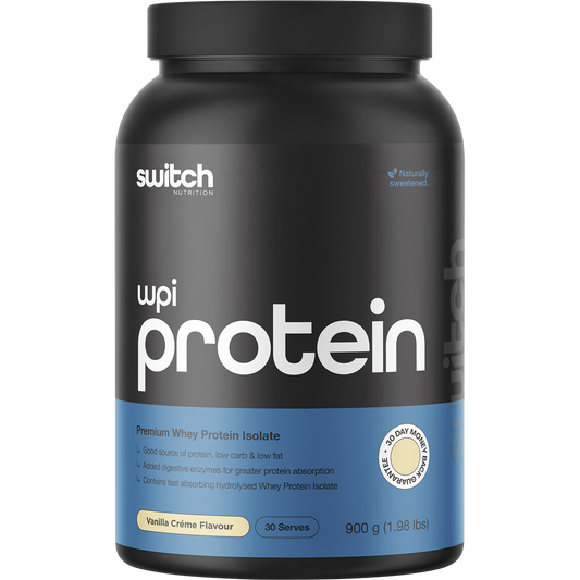 Switch Nutrition WPI Premium Whey Protein Isolate Vanilla Creme