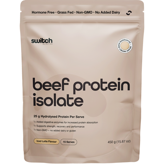 Switch Nutrition Beef Protein Isolate Iced Latte