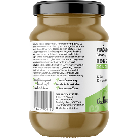The Broth Sisters Beef Bone Broth Concentrate Natural