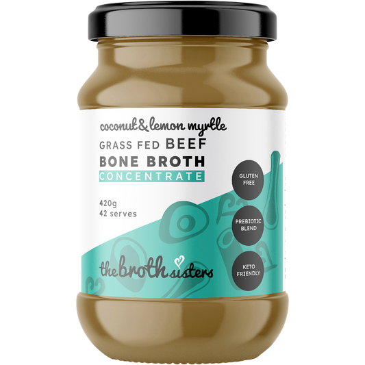 The Broth Sisters Beef Bone Broth Concentrate Coconut & Lemon Myrtle