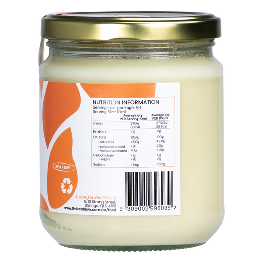 Thrive Tallow 100% Grass Fed Tallow