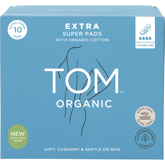TOM Organic Pads Extra Super - Box of 4