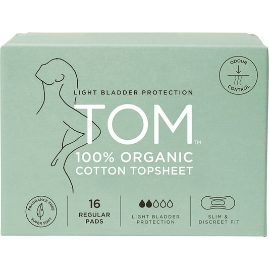 TOM ORGANIC Pads Light Bladder Protection Regular 4 x 16pk