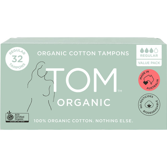 TOM ORGANIC Tampons Regular 6 x 32pk