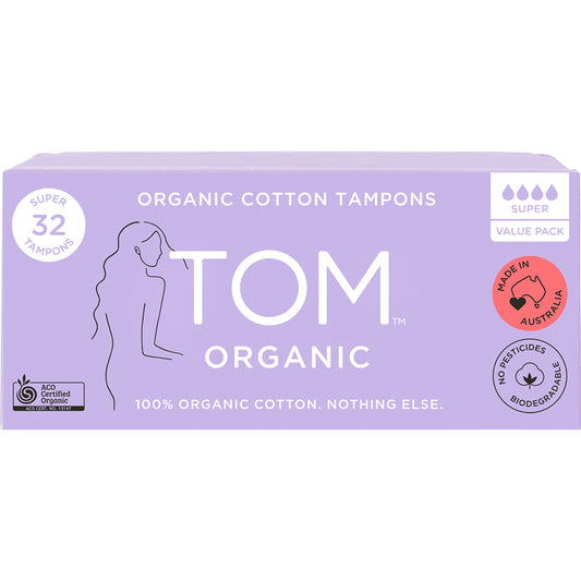 TOM ORGANIC Tampons Super 6 x 32pk