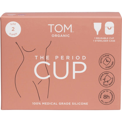 TOM ORGANIC The Period Cup Size 2 Super 6 x 1pk