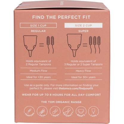 TOM ORGANIC The Period Cup Size 2 Super 6 x 1pk