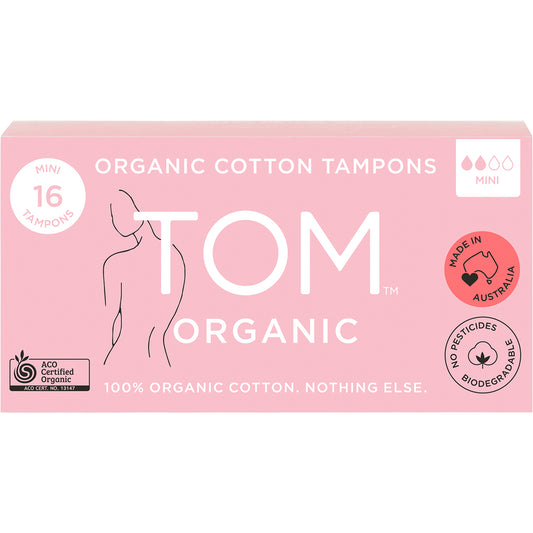 TOM ORGANIC Tampons Mini 12 x 16pk