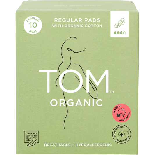 TOM Organic Pads Regular - Box of 6