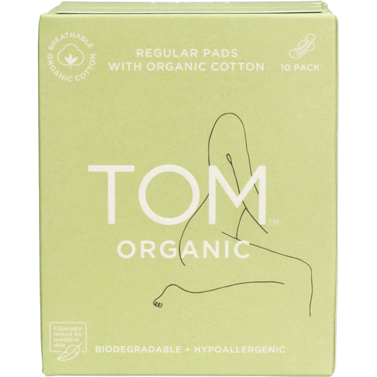 TOM ORGANIC Pads Regular 6 x 10pk