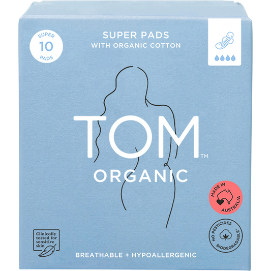 TOM Organic Pads Super - Box of 6
