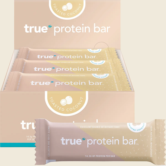 True Protein Protein Bar Toasted Coconut - Box of 12