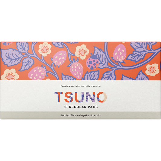 Tsuno Natural Bamboo Pads Regular Winged & Ultra Thin 6 x 10pk