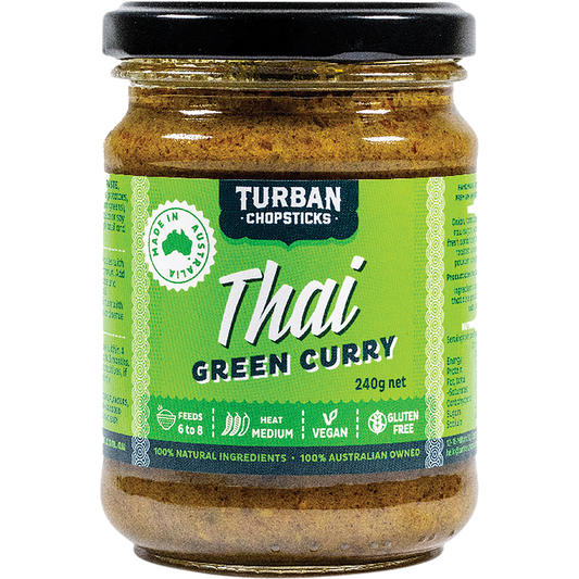 Turban Chopsticks Curry Paste Thai Green Curry