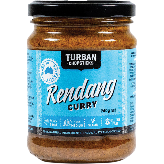 Turban Chopsticks Curry Paste Rendang Curry