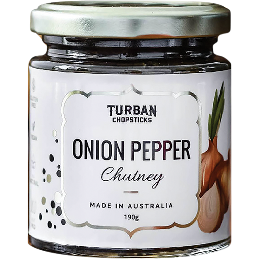Turban Chopsticks Chutney Onion Pepper