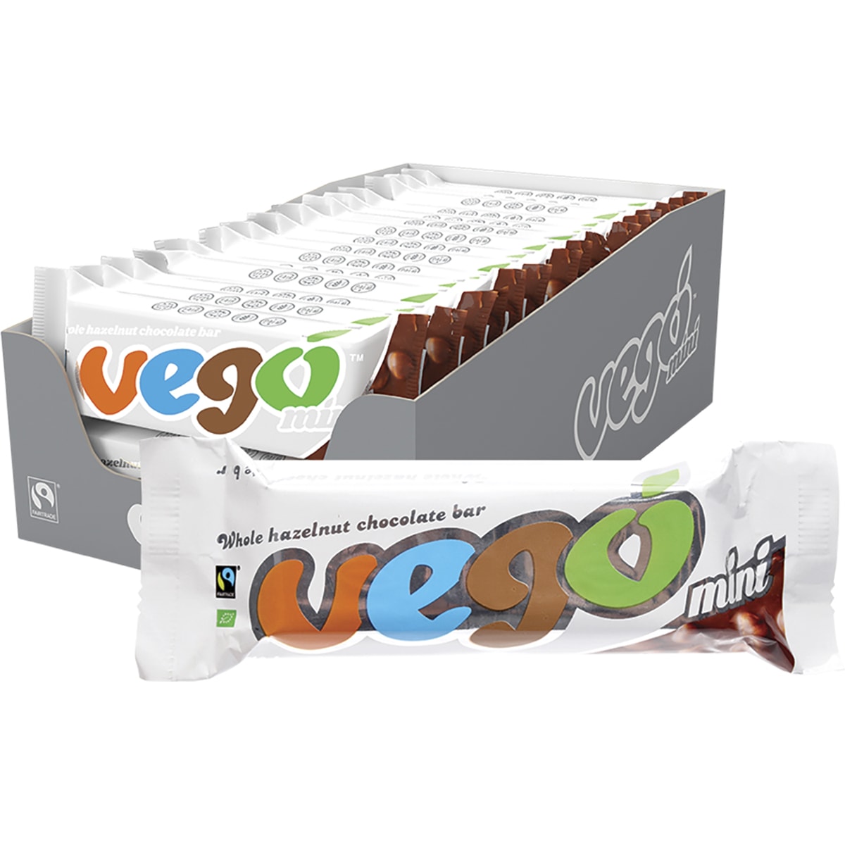 VEGO Whole Hazelnut Chocolate Bar Mini x 20