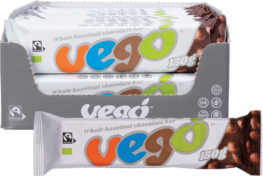 Vego Whole Hazelnut Chocolate Bar - Box of 20