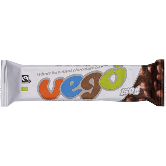 Vego Whole Hazelnut Chocolate Bar - Box of 20