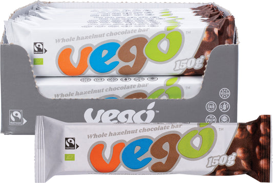 VEGO Whole Hazelnut Chocolate Bar x 20