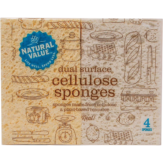 Natural Value Dual Surface Cellulose Sponges