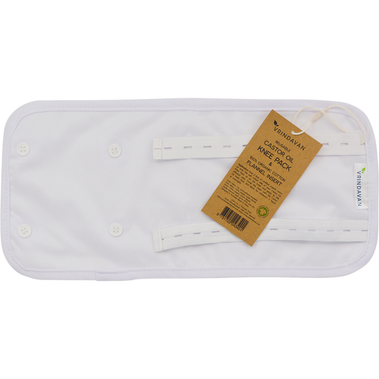 Vrindavan Castor Oil Knee/Elbow Pack White