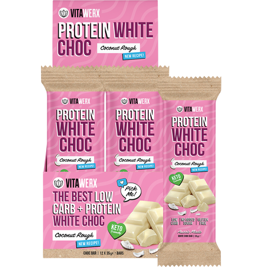 Vitawerx Protein White Choc Bar Coconut Rough