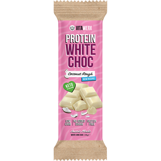 Vitawerx Protein White Choc Bar Coconut Rough