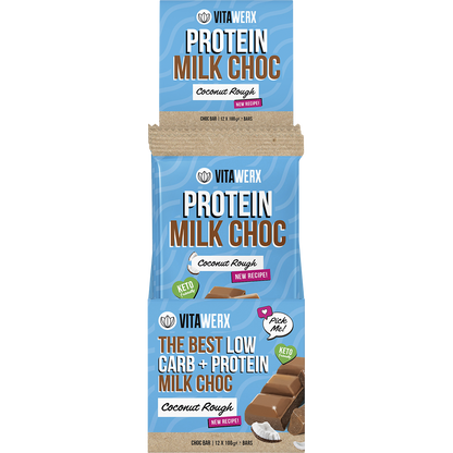 Vitawerx Protein Milk Choc Bar Coconut Rough