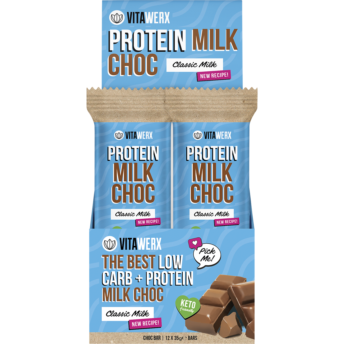Vitawerx Protein Milk Choc Bar