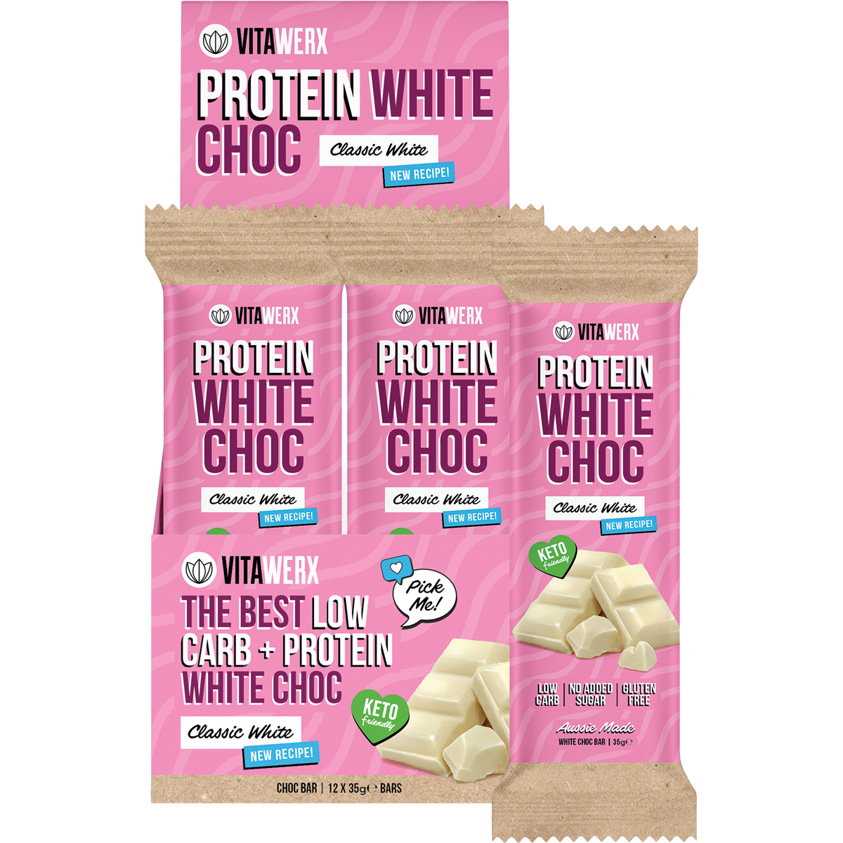 Vitawerx Protein White Choc Bar