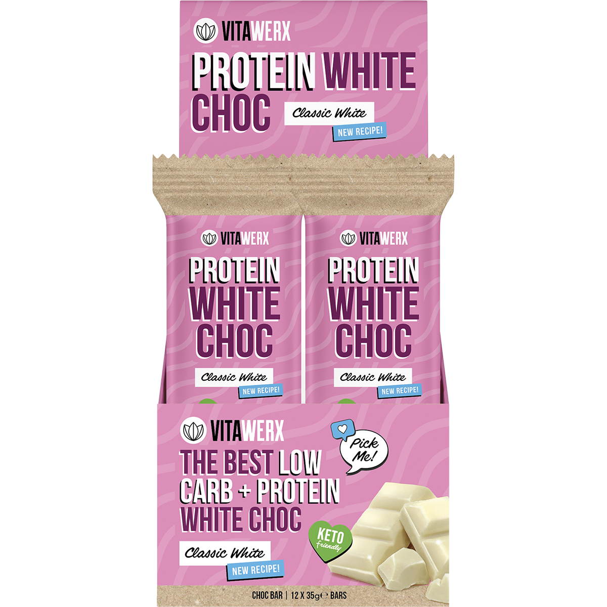 Vitawerx Protein White Choc Bar
