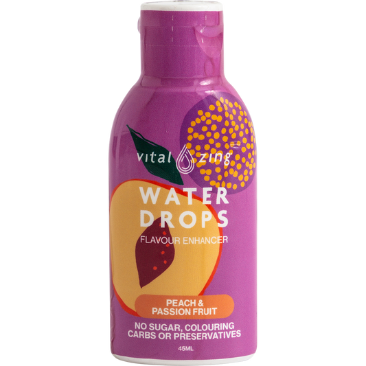 Vital Zing Water Drops Peach & Passionfruit