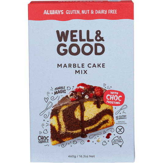 Well & Good Marble Cake Mix with Choc Frosting